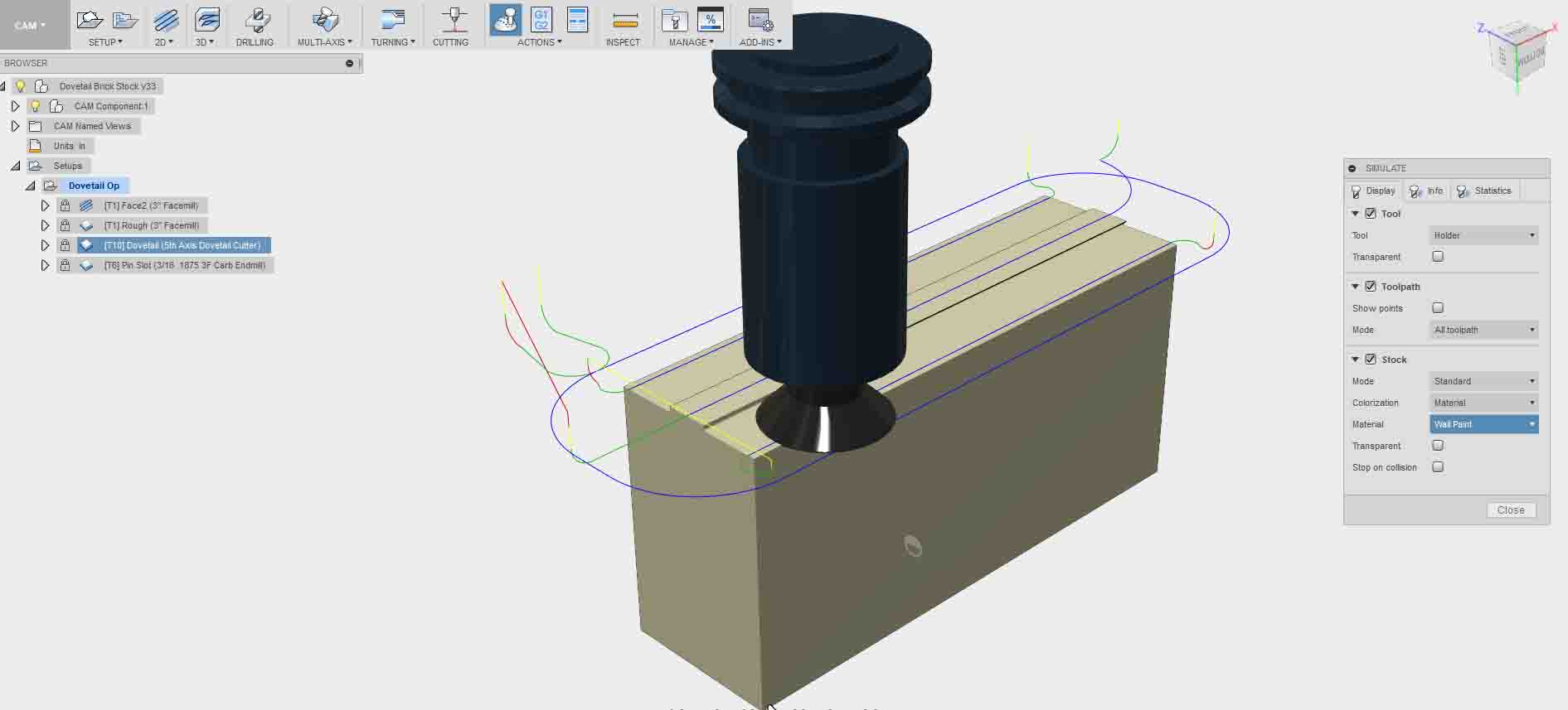 dovetail cam toolpath